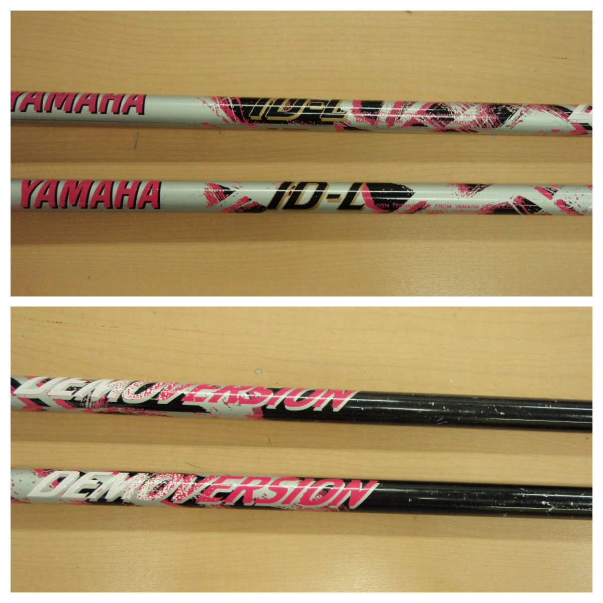  used YAMAHA/ID-L pink HART/GIGAS black ski stock 2 set length approximately 116.[SB-28] * free shipping ( Hokkaido * Okinawa * remote island excepting )*