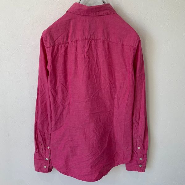 [KWT1145] TOMMY HILFIGER long sleeve shirt lady's pink S 60