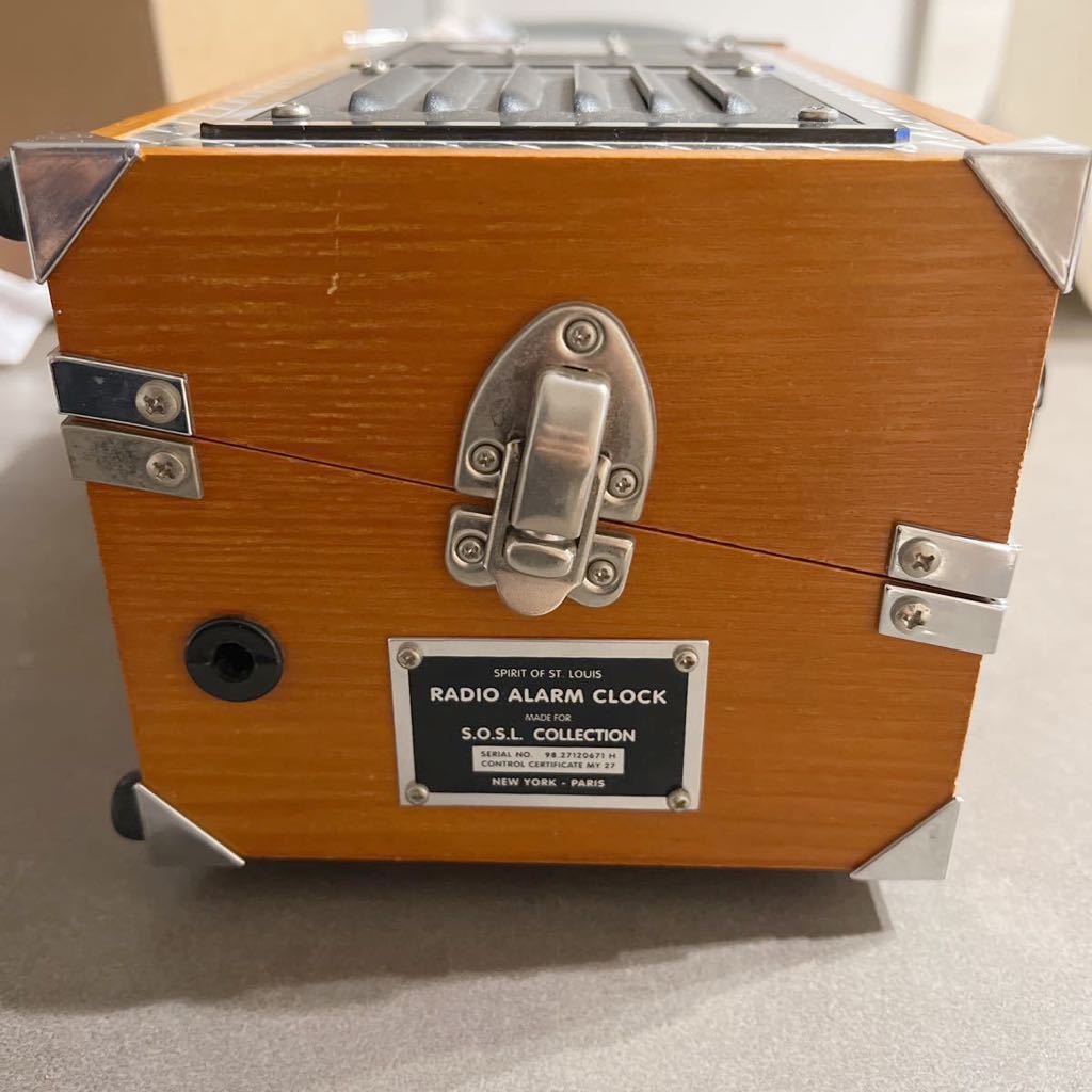 訳ありビンテージ箱型ラジオ    スピリットオブセントルイス  ラジオ アラーム 時計 海外