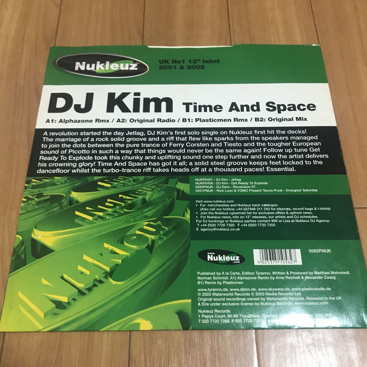 DJ Kim / Time And Space - Nukleuz Records . Alphazone_画像2