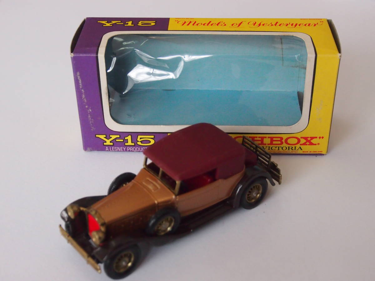 MATCHBOX マッチボックス MODELS OF YESTERYEAR Y-15 1/46 1930 PACKARD VICTORIA 英国製　極美品_画像1