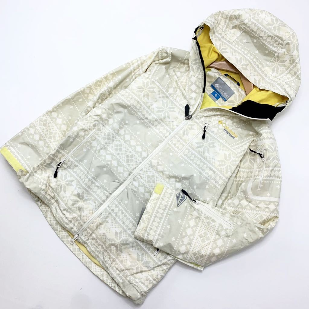 コロンビア COLUMBIA XS PM2160 Flurry Exposure Jacket スノボウェア スノーボード ホワイト 細身 雪柄 スノーウェア ホワイト系■DD130