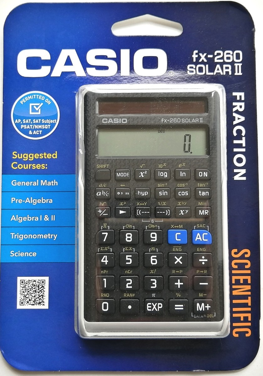 CASIO カシオ 関数電卓 fx-260 SOLAR Ⅱ ブリスターパッケージ 未開封品