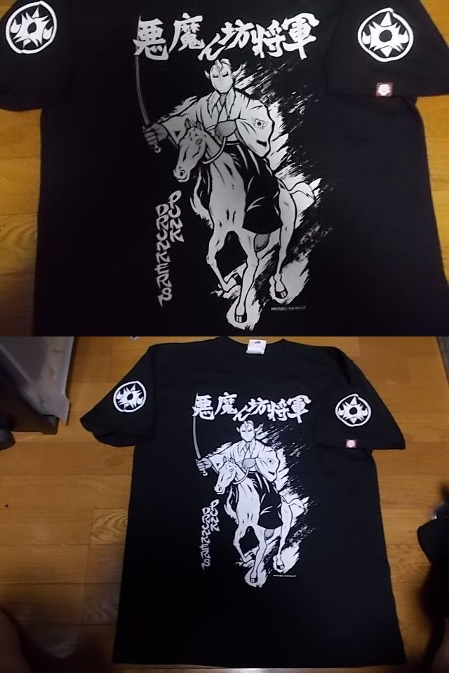 送料無料 未使用 パンクドランカーズ punkdrunkers キン肉マン 悪魔将軍 コラボ Tシャツ XL 暴れん坊将軍_画像1