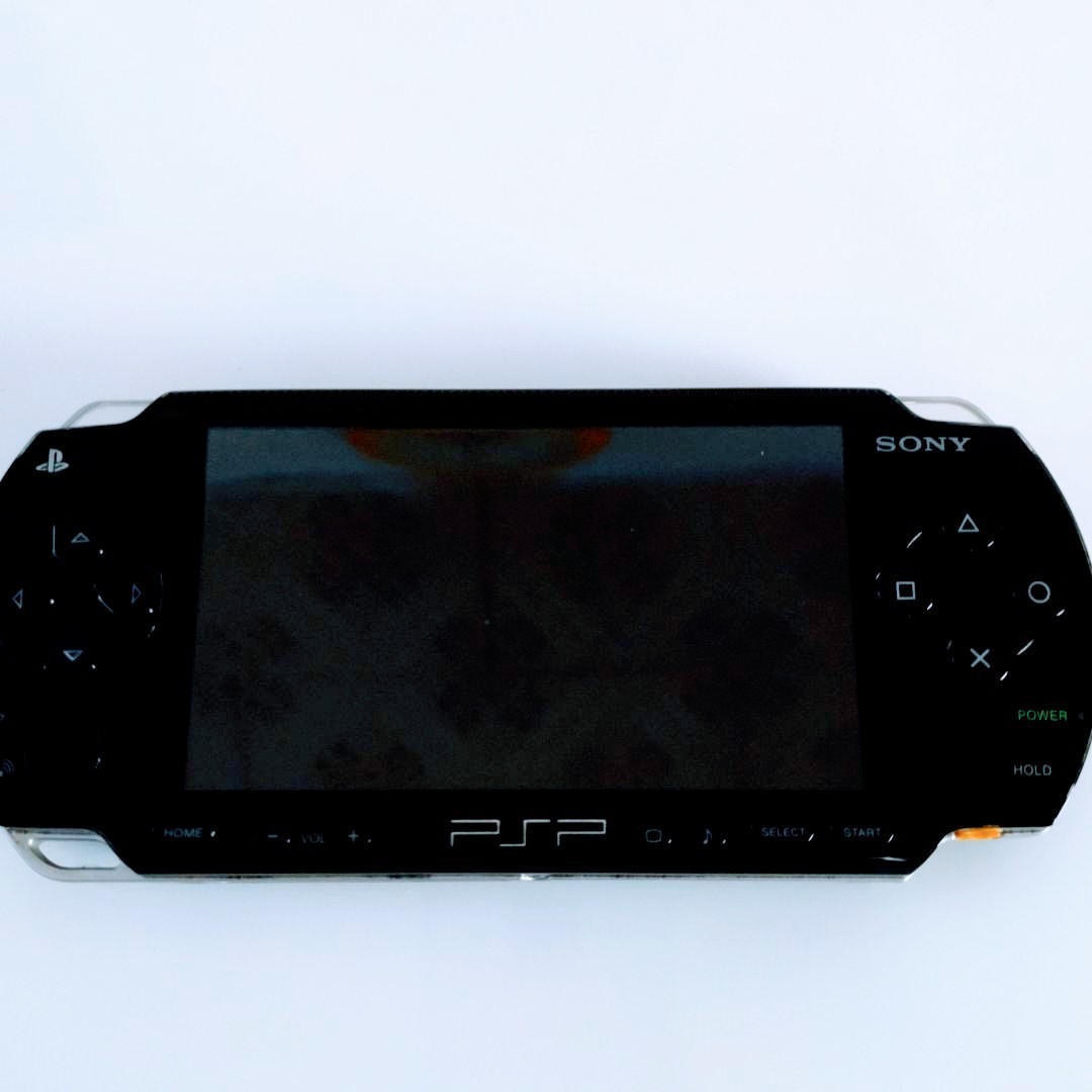 PSP1000 ジャンク品 黒色のケース袋&バッテリー&メモリースティック付 SONY PSP本体 ソニー 