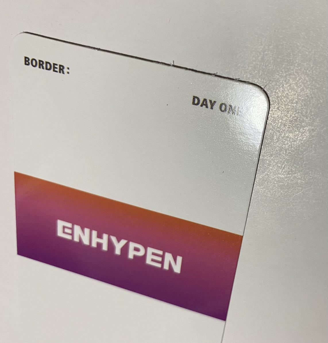 ENHYPEN J BORDER:DAY ONE China yon тонн 2 привилегия коллекционные карточки JAY Photocard