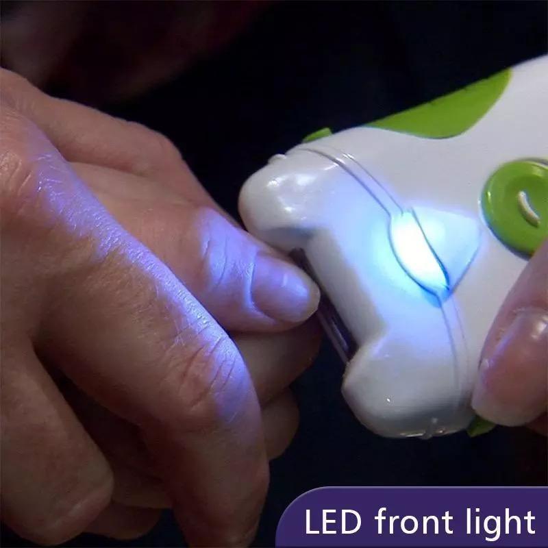 電動爪切り　爪やすり　電動爪やすり　ネイルケア 電池式　LEDライト