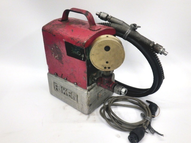  ジャンク扱い 理研 電動油圧ポンプ MP-2B2 新でん