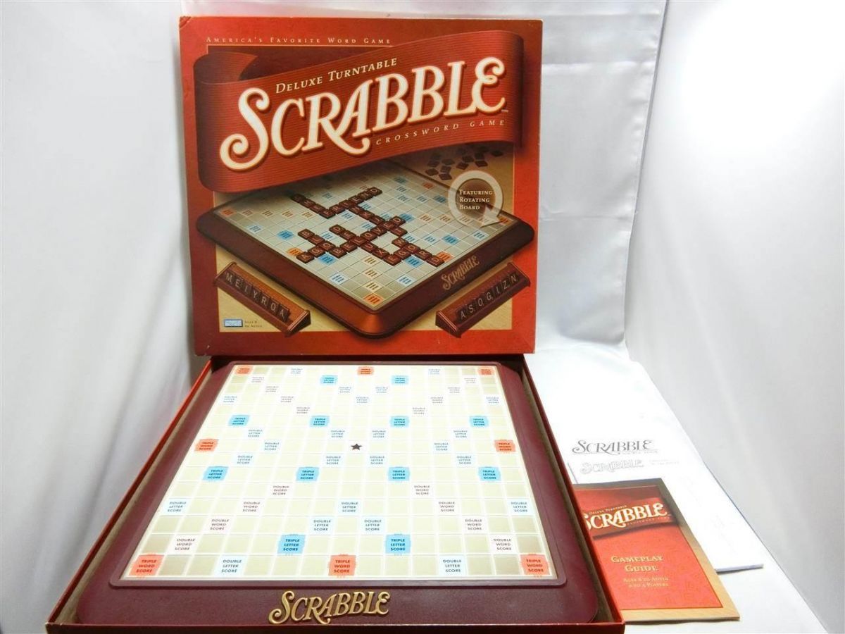 Scrabble Deluxe Turntable Game クロスワードゲーム / スクラブルデラックス／YJ211110014_画像1