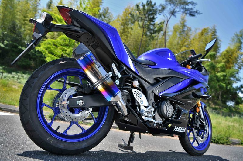 新品 ビームス YZF R-25 ～2021 (2BK-RG43J)用 CORSA-EVOⅡ スリップオン ヒートチタンサイレンサー 政府認証 G263-65-P6J BEAMS マフラー_画像3