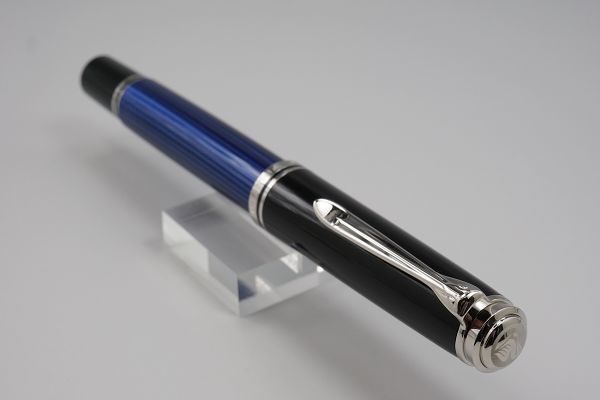 新品】ペリカン M805 ブルー 青縞 EF スーベレーン 万年筆 本物保証