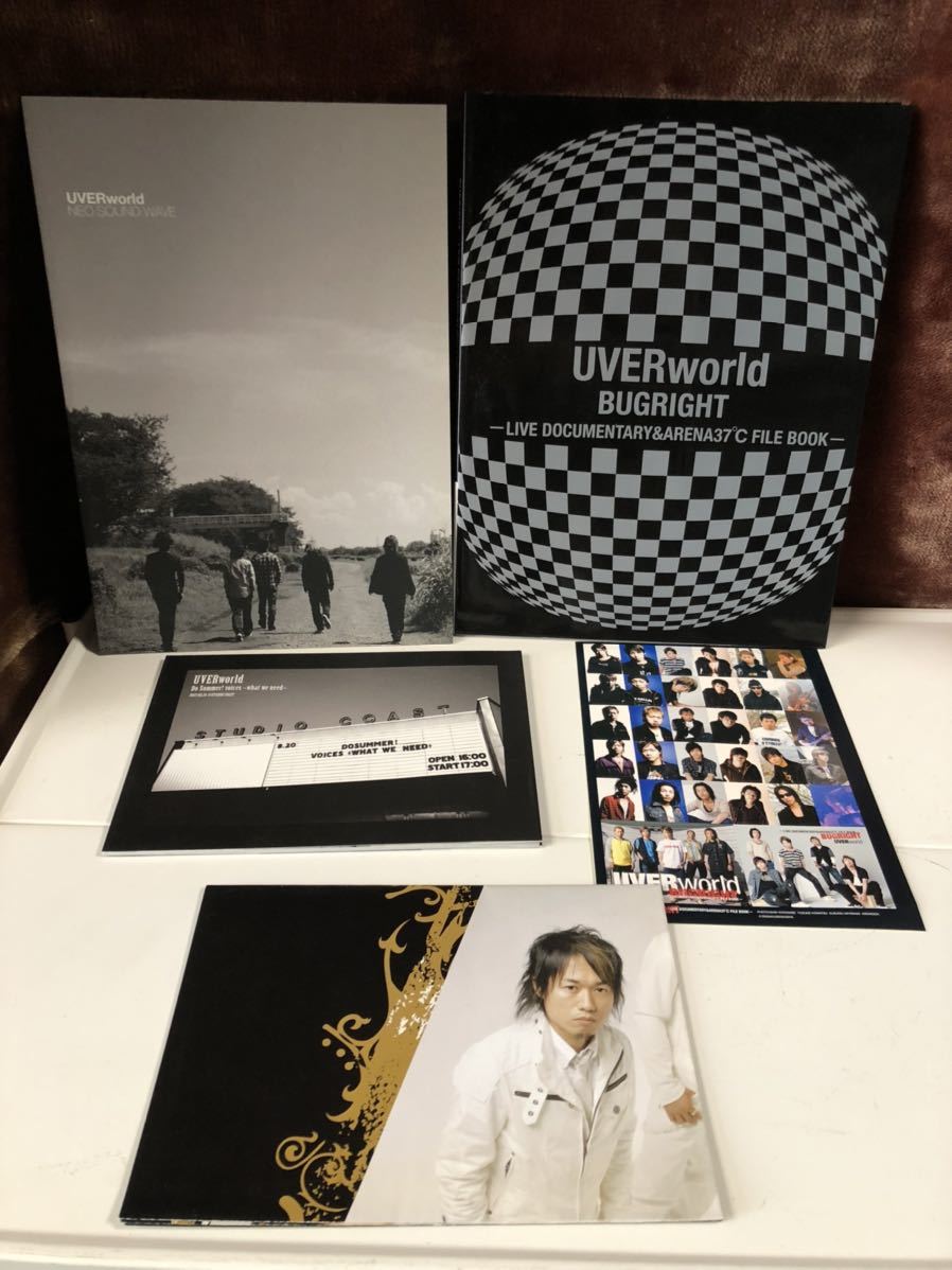 CD-109 【中古品】UVERworld ウーバーワールド TAKUYA∞ アーティストブック  2007～2009 ポスター シール まとめての画像3