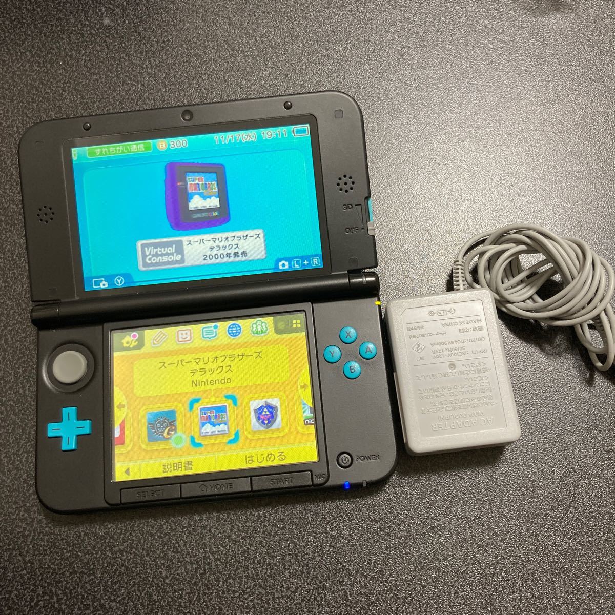 ニンテンドー3DS LL リミテッドパック ターコイズ×ブラック ニンテンドー3DS LL リミテッドパック ターコイズ×ブラック