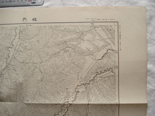 【古地図 昭和20年代 北海道】『糠内』五万分一地形図帯広12号 昭和29年発行 地理調査所【十勝 猿別川 幕別町 大正村 更別村 豊頃村 牛首別_画像3