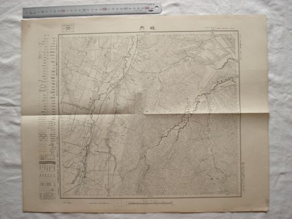 【古地図 昭和20年代 北海道】『糠内』五万分一地形図帯広12号 昭和29年発行 地理調査所【十勝 猿別川 幕別町 大正村 更別村 豊頃村 牛首別_画像1