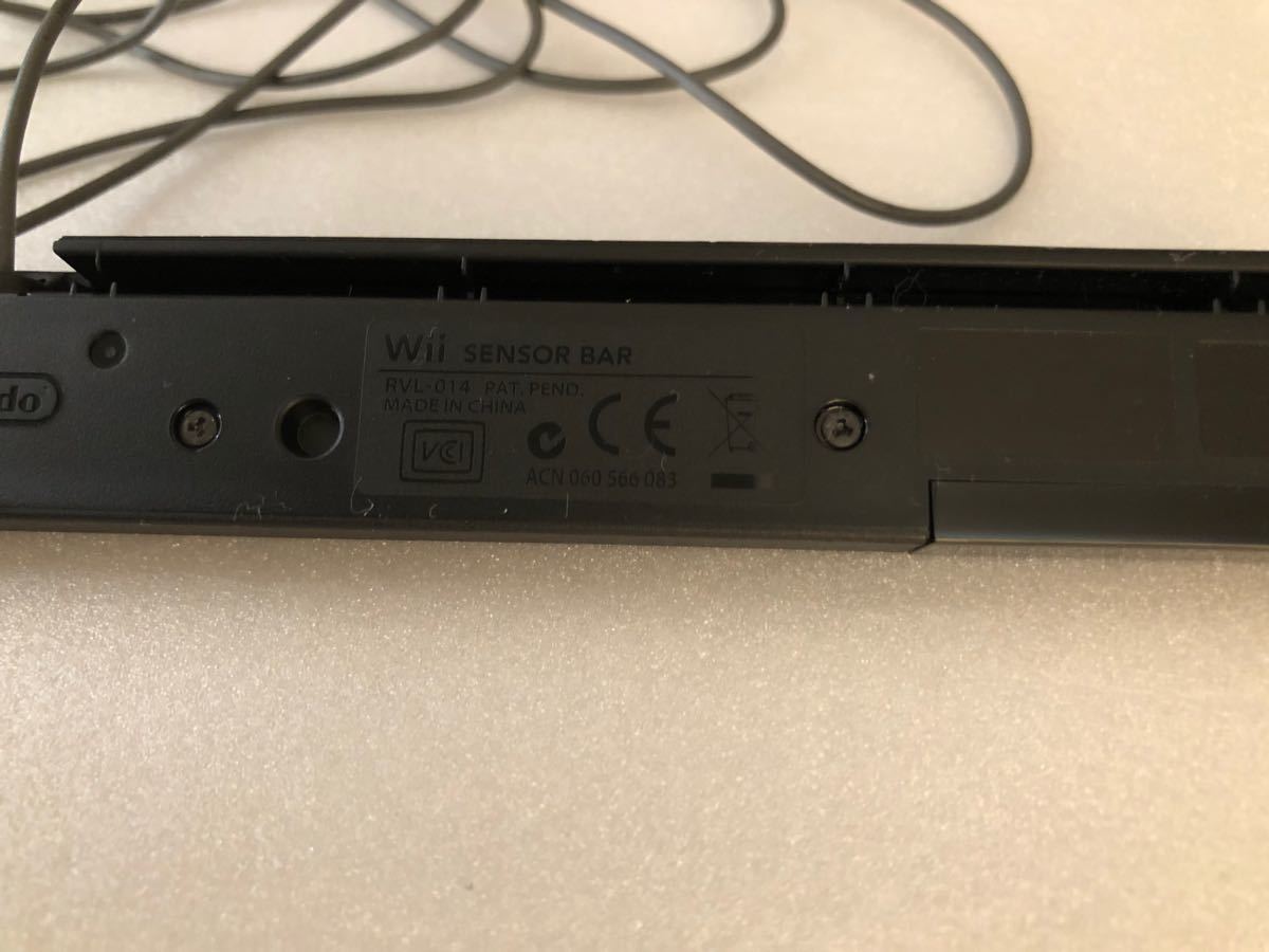 wii  センサーバー 黒　ブラック 任天堂