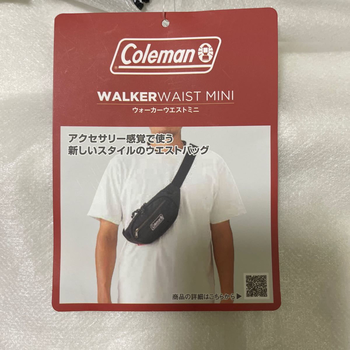 送料無料　未使用タグ付き　Coleman ウエストバッグ ウエストポーチ　ブラック　model2000036223