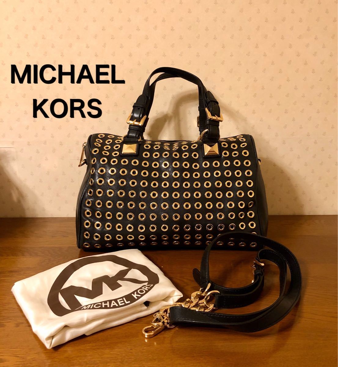 MICHAEL KORS マイケルコース レザー ボストンバッグ ショルダーバッグ