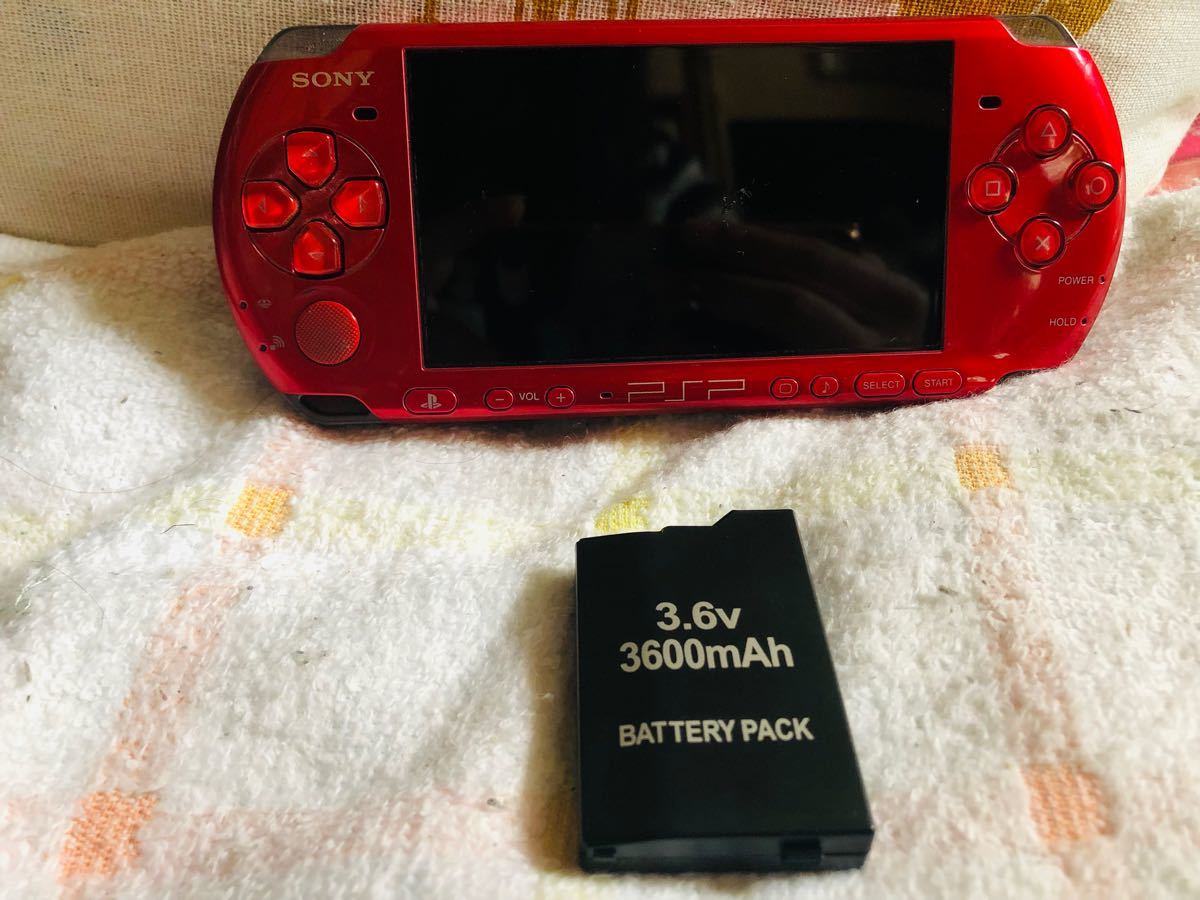 SONY PSP-3000 PSP本体　ラディアント・レッド