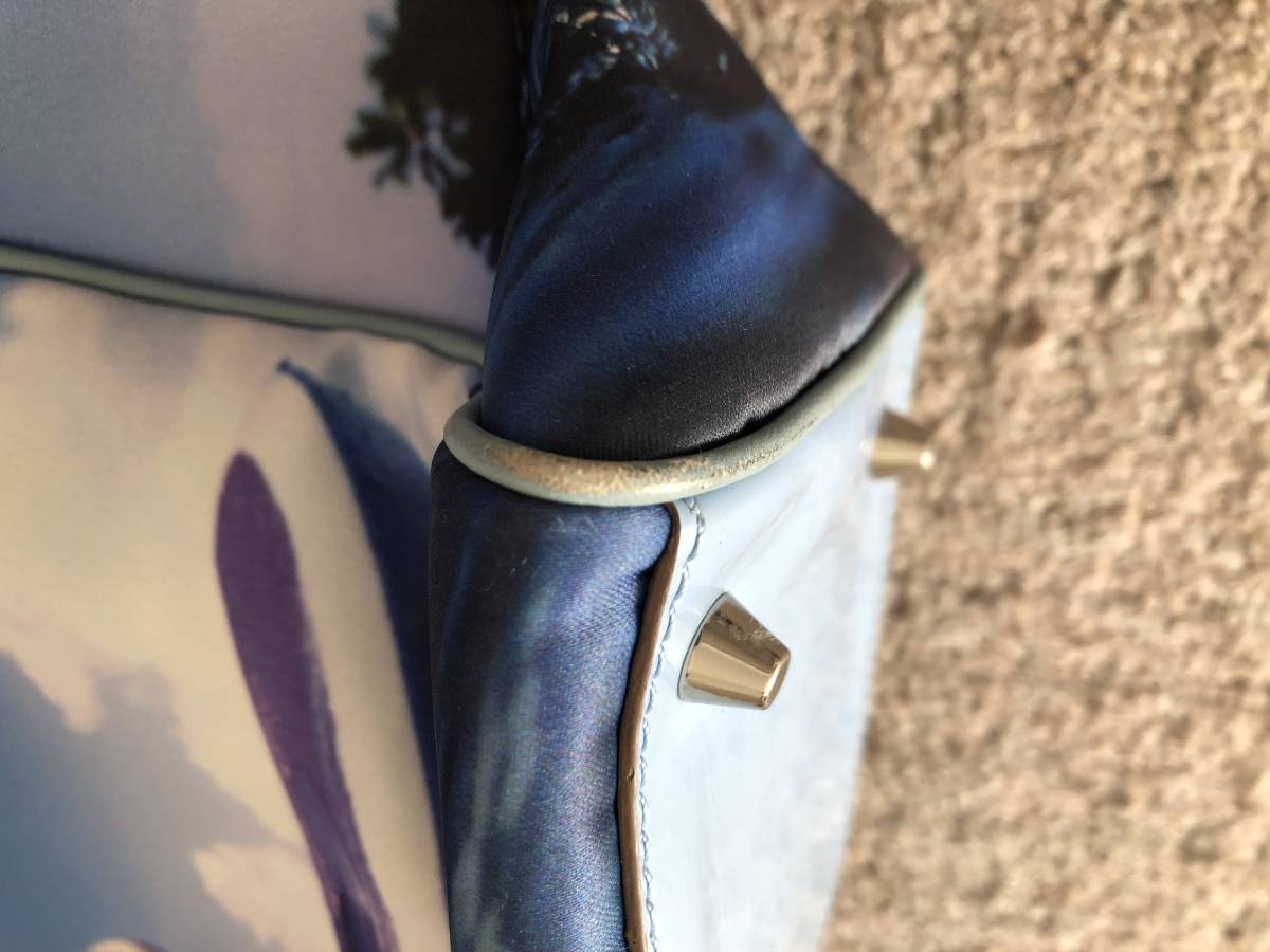 ANYA HINDMARCH アニヤハインドマーチ ナイロン レザー 転写 写真