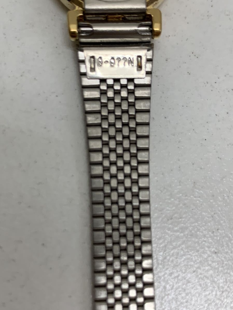 CASIO カシオ LQ-340 不動品 中古品 ジャンク品 クォーツ 箱保証書無 レディース 腕時計 ゴールド ステンレス_画像9