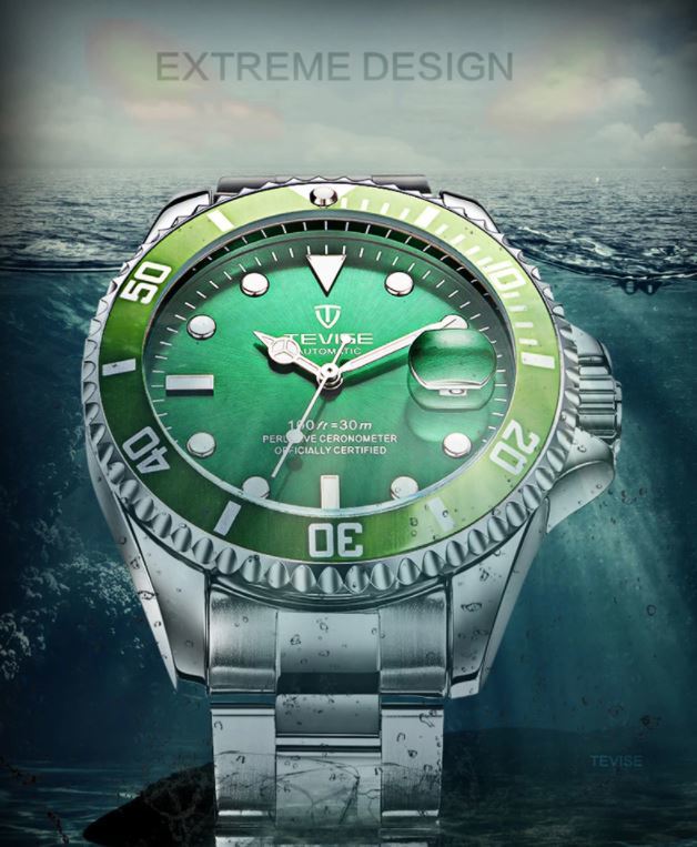 [新品] ダイバーウォッチ 海外ブランド ブラック 腕時計 自動巻き メンズ 人気モデル ビジネス_画像2