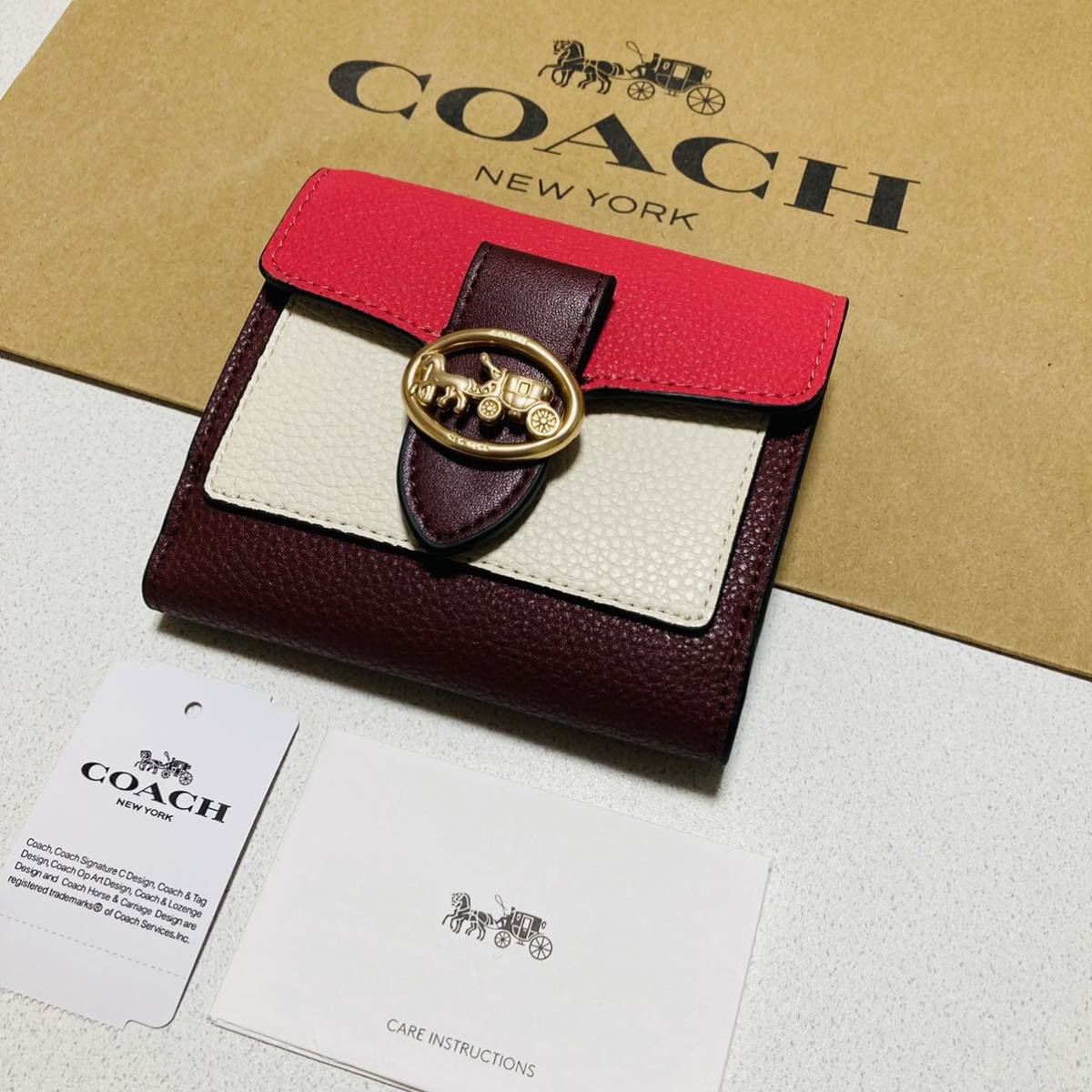 ☆COACH コーチ 4089 ジョージースモールウォレット 二つ折り財布