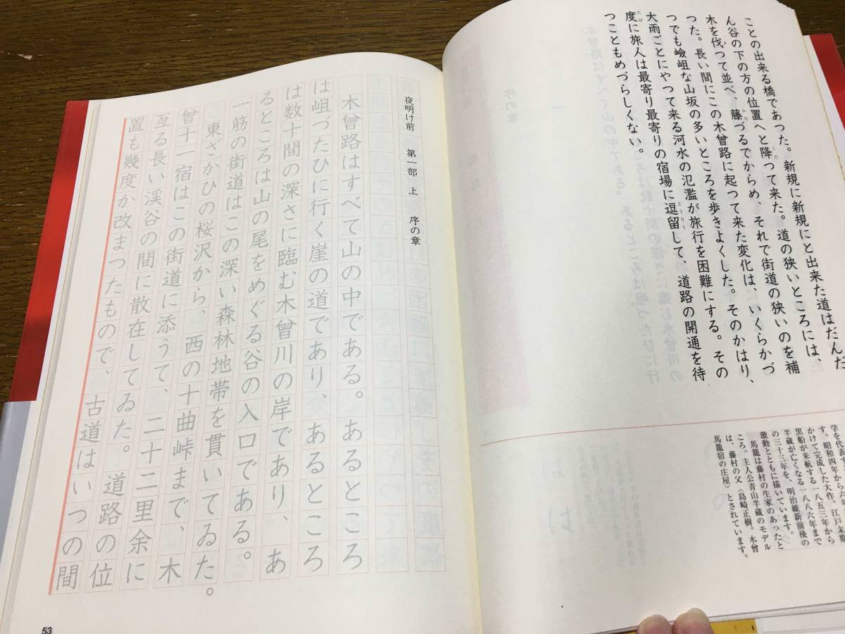 未使用 えんぴつで読み書き味わう 島崎藤村 書き込み 脳トレ ドリル 写経 呆け防止 監修 萩野貞樹 リヨン社_画像3