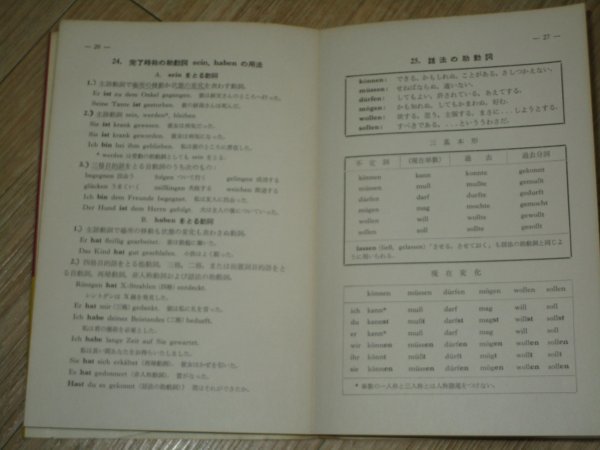 昭和34年■一目でわかるドイツ語変化表　青木一郎/郁文堂出版_画像5