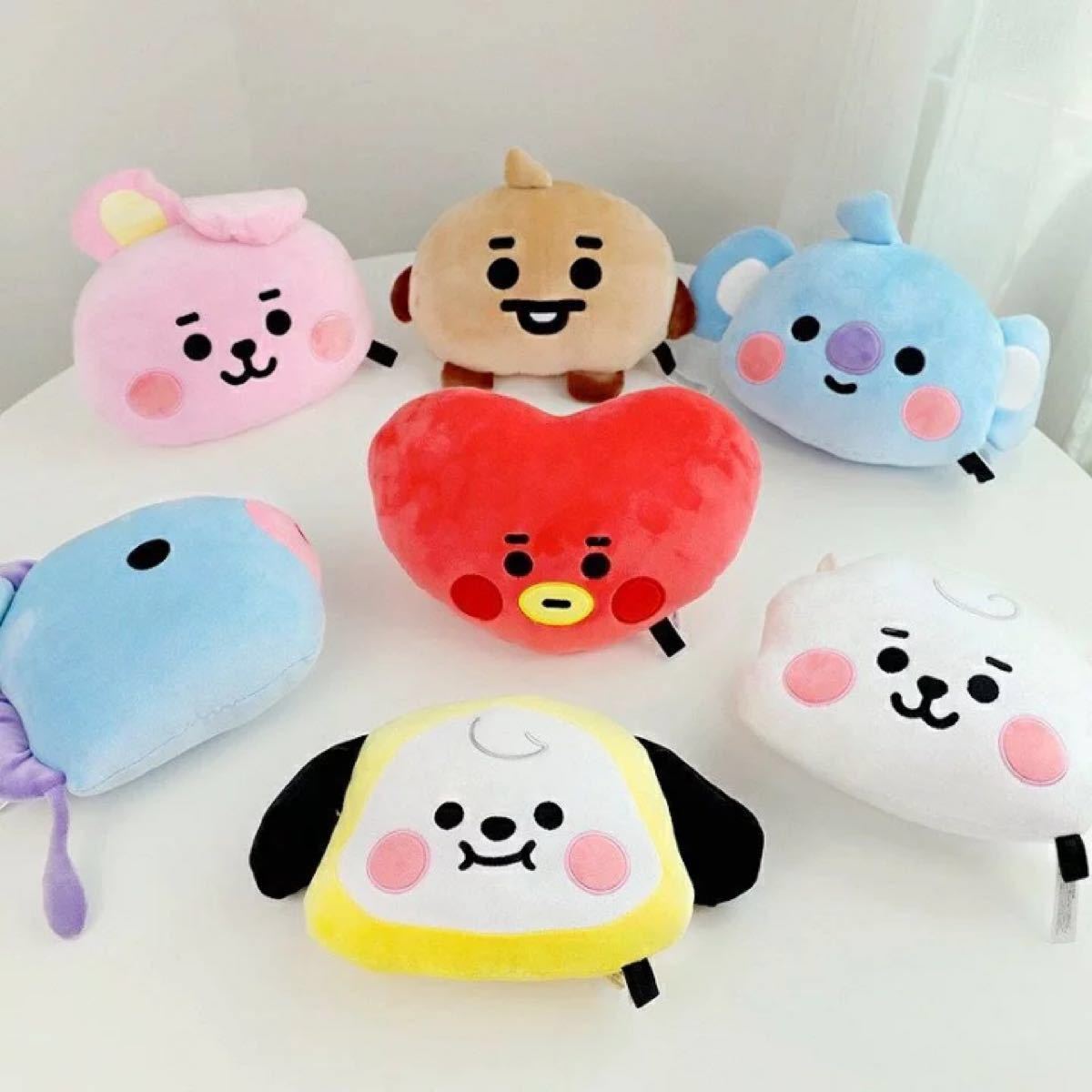 BTS BT21 Tinytan フェイス クッション セット グク テテ BTS BT21 Tinytan フェイス クッション セット グク テテ