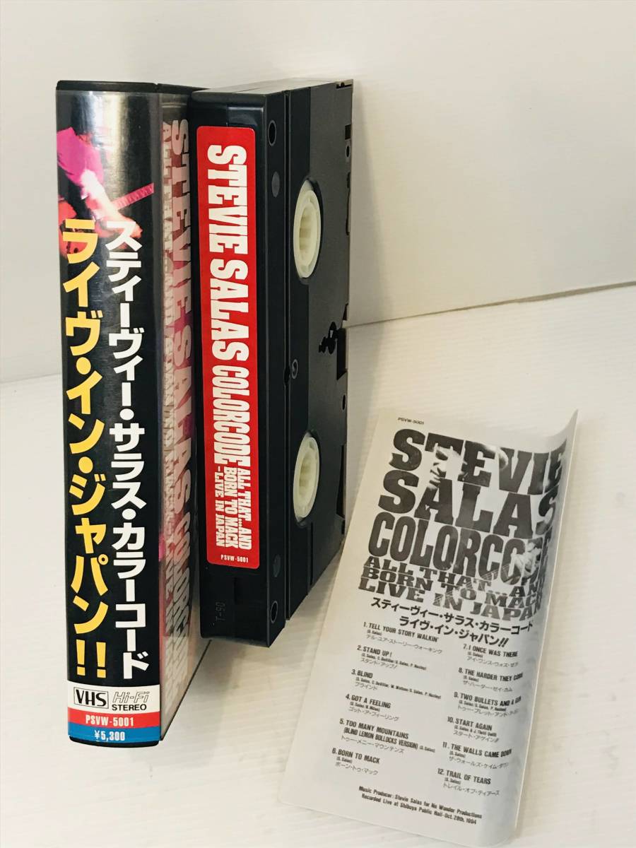 【レアＶＨＳ】スティーヴィー・サラス Stevie Salas Colorcode All That ... And Born To Mack - Live In Japan　スティービーサラス_画像3