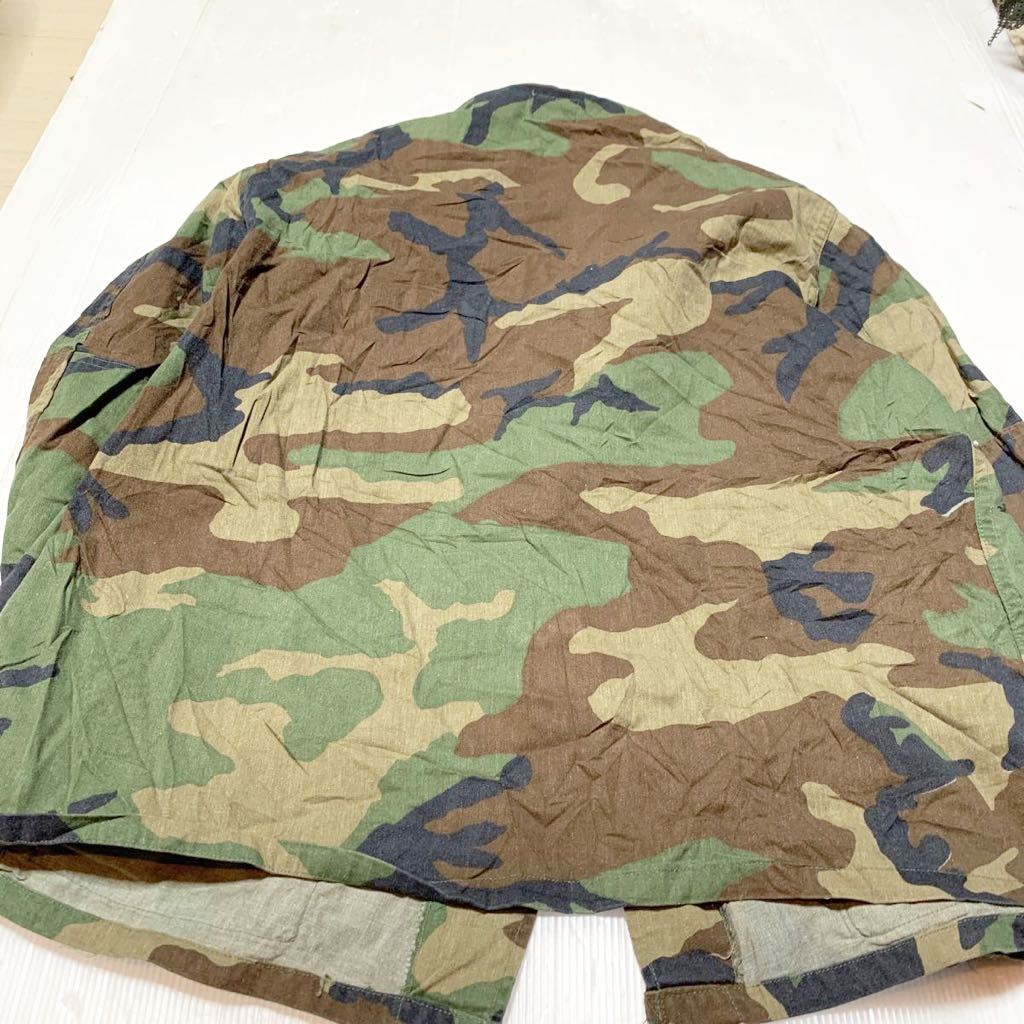 米軍放出品　実物　ノンリップ ウッドランド 迷彩　BDUジャケット LーXS 中古_画像3