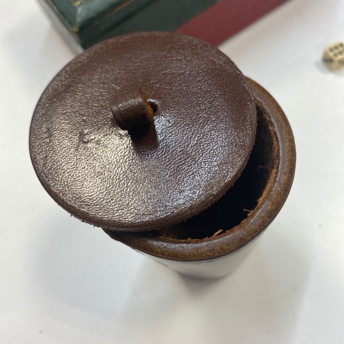 希少 サイコロ賭博 皮製 丁半 希少 サイコロ賭博 皮製 丁半