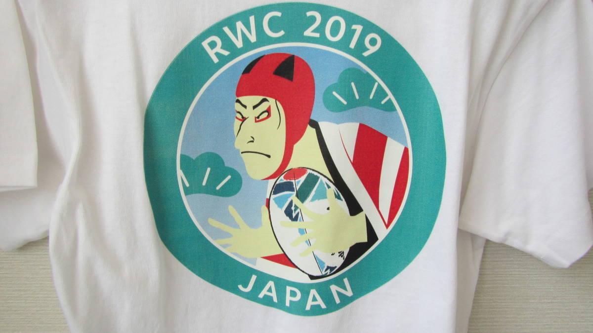 ラグビーワールドカップ プリント　公式Tシャツ 日本代表　Ｓサイズ　歌舞伎　★送料無料
