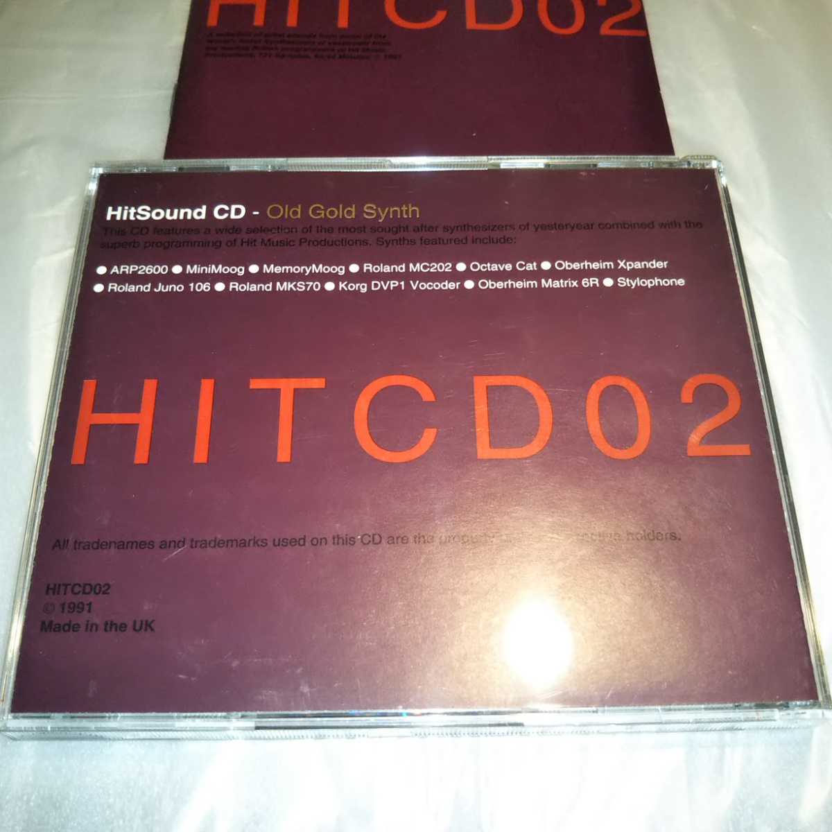 HitSound Sampling CD Old Gold Synth HITCD02 サンプリング ARP2600 MiniMoog ミニムーグ Roland Juno 106 MKS70 Korg DVP1 Vocoder_画像8