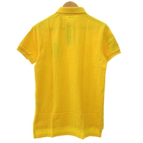 未使用品 ポロ ラルフローレン POLO RALPH LAUREN タグ付き ポロシャツ 半袖 ビッグポニー 刺繍 黄色 S FK メンズ_画像2
