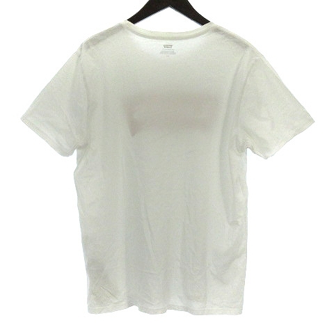 リーバイス Levi's Tシャツ カットソー バットウィング ロゴ 半袖 コットン 白 ホワイト L/G ■SM メンズ_画像2