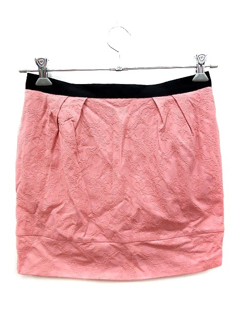 ジルスチュアート JILL STUART スカート 全てのアイテム タイト ミニ 刺繍 AU レディース ピンク 最も完璧な M