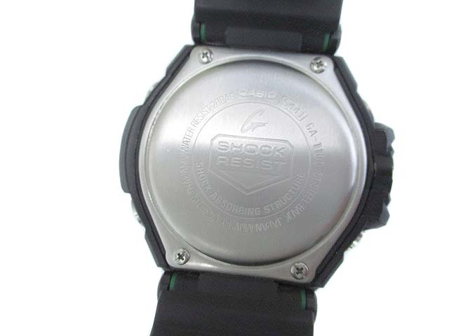 カシオジーショック CASIO G-SHOCK GA-1100 グラビティマスター スカイコックピット 腕時計 ワールドタイム ブラック グリーン メンズ_画像2
