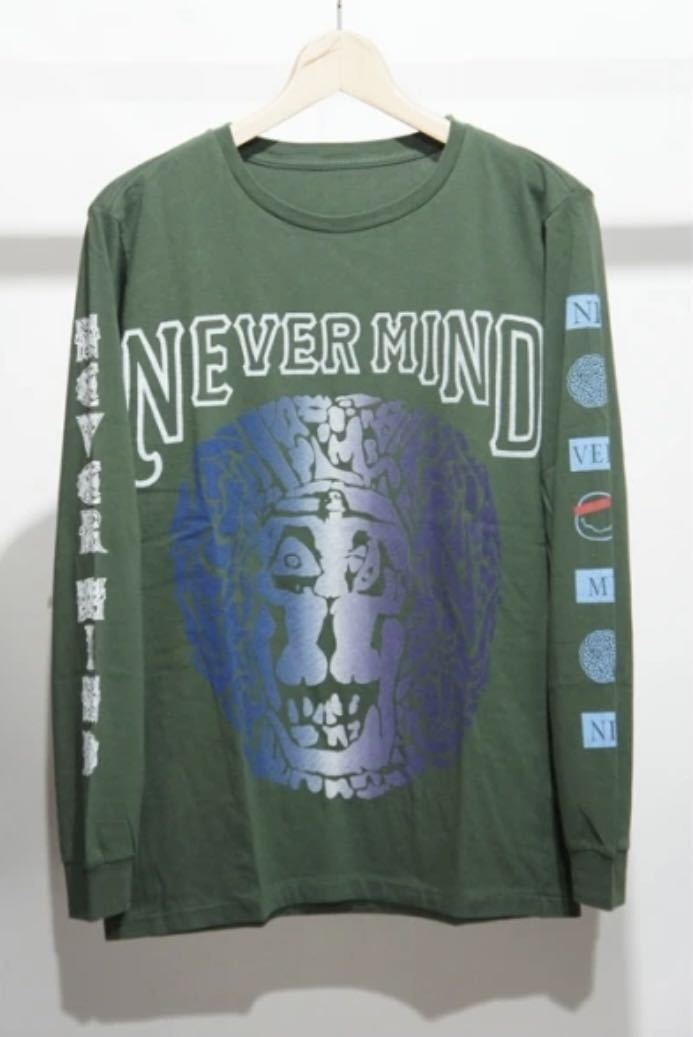 THREE FACELS CREW NECK T-SHIRT - NEVER MIND -長袖Tシャツ ロングスリーブTシャツ NIRVANA ニルバーナ 村上淳さん着用_画像1