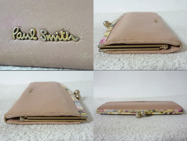 ヤフオク ポールスミス Paul Smith レザー ベージュ フェ