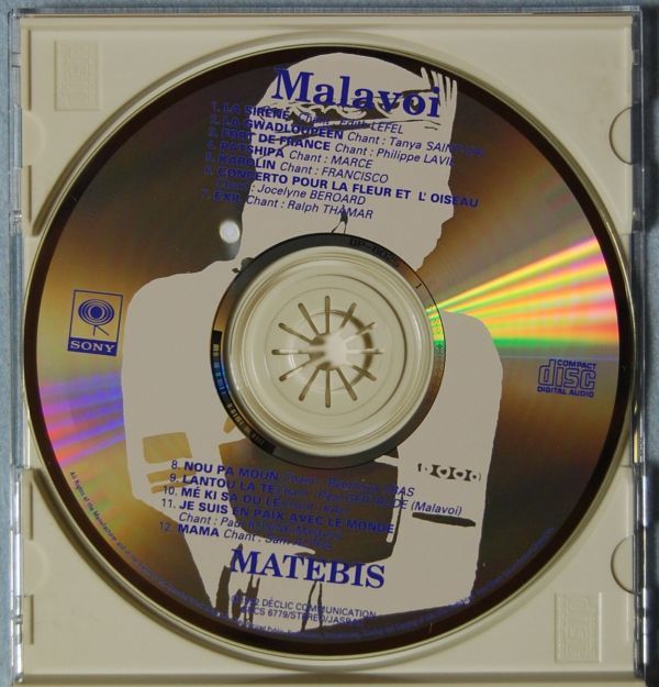 Malavoi - Matebis マラヴォワ - マティビ SRCS 6779 国内盤 CD_画像5