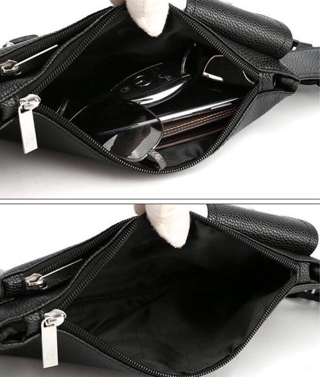 大人気により再入荷　多機能大容量 革風茶色メンズバッグ メンズボディバッグ ウェストポーチ 肩掛けバッグ　新品メンズ鞄