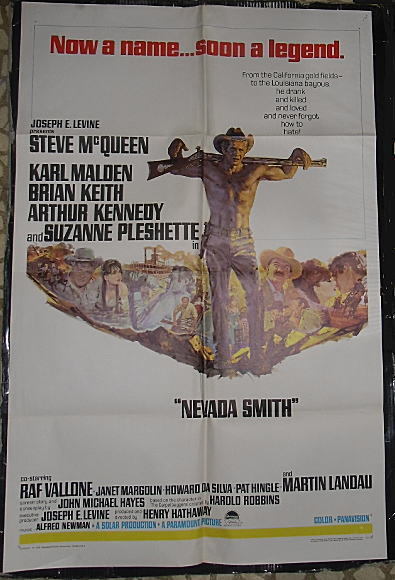 『ネバダ・スミス』アメリカ版劇場オリジナルポスター/1966年・ヴィンテージ/スティーブ・マックイーン