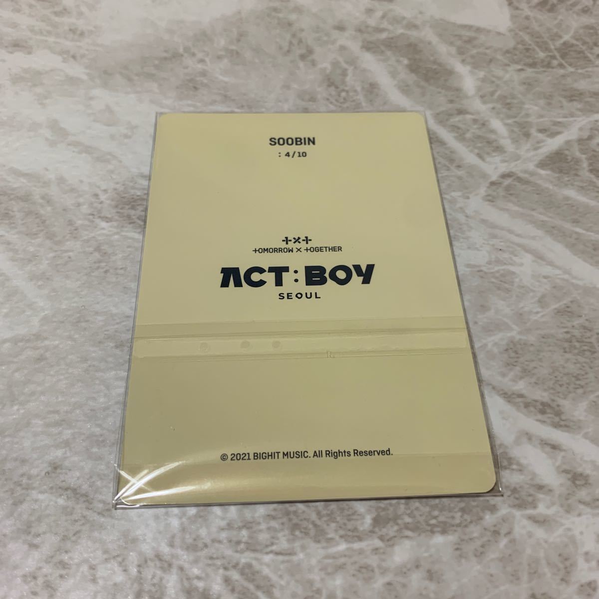 TXT act boy ミニフォト　スビン