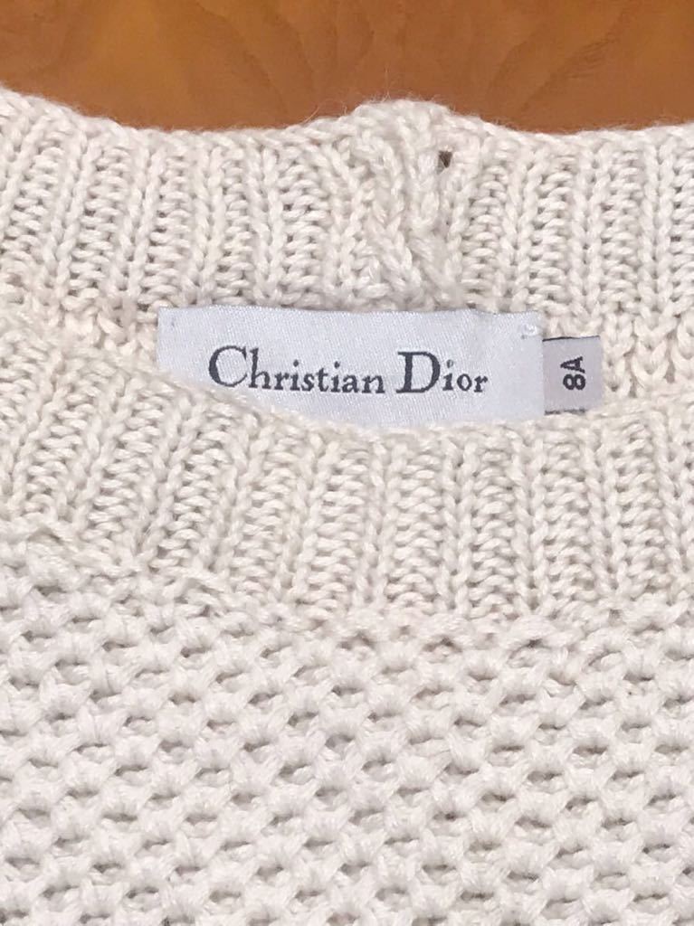 ☆Christian Dior　クリスチャンディオール　ニットワンピース 　ニットドレス　8A キッズ　マ・メール☆