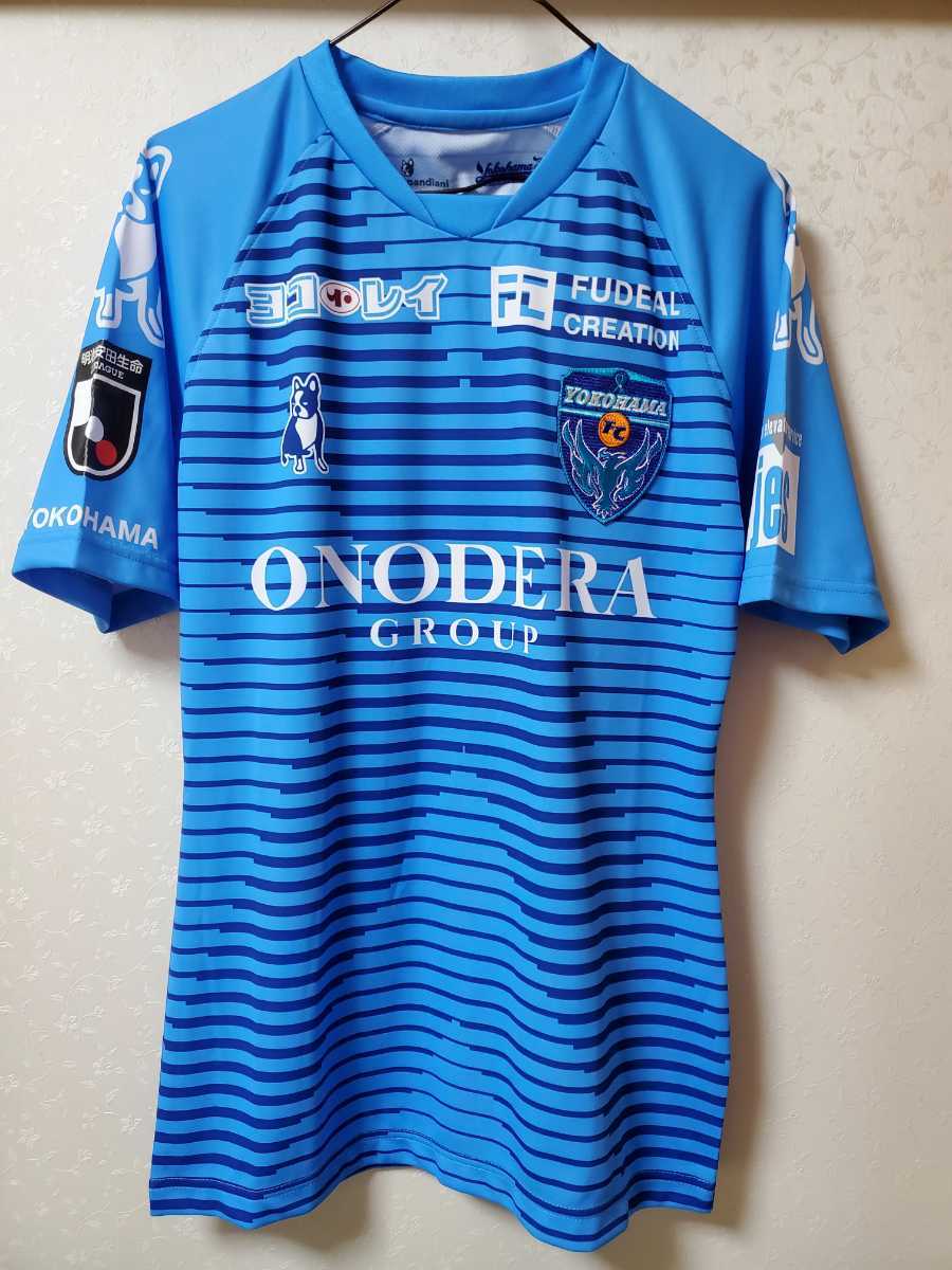 ブルー系品質検査済 新品/未使用【横浜FC トレーニングトップ シャツXL ブルー系品質検査済 新品/未使用【横浜FC トレーニングトップ シャツXL