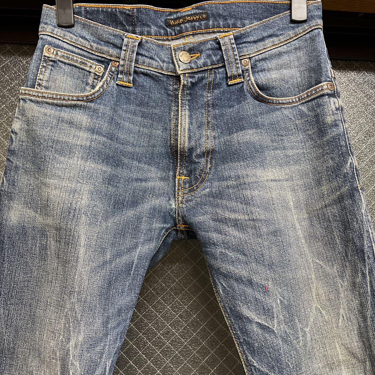 Nudie Jeans ヌーディージーンズ　ストレッチ　デニムパンツ　THIN FINN シン　フィン　29インチ　ボトム　メンズ　スリムフィット