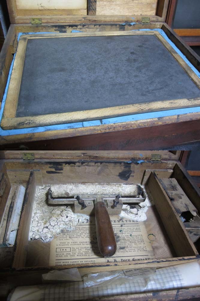 当時物 エジソン ミメオグラフ EDISON MIMEOGRAPH 謄写版 中古品(雑貨