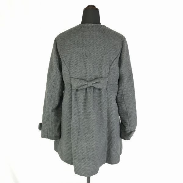  Olive des Olive attaching and detaching fur attaching / long coat size M dark gray tube NO. 9-085